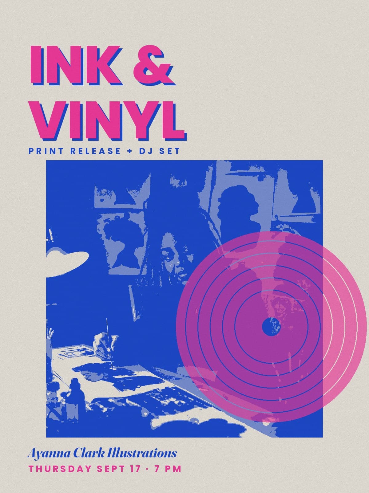 Ink & Vinyl: Print Release + DJ Set
