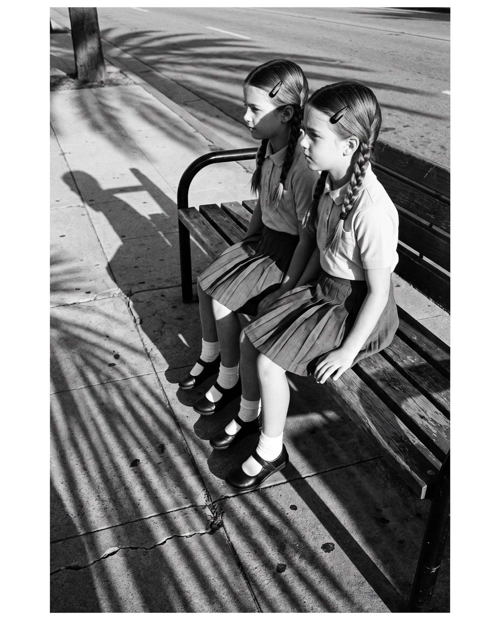 Twins, Bus Bench