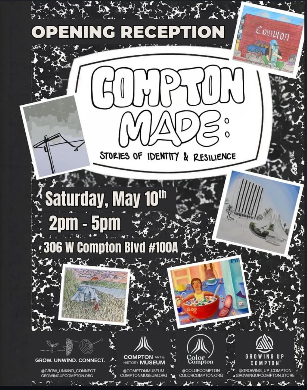 Compton Made, opening reception flyer